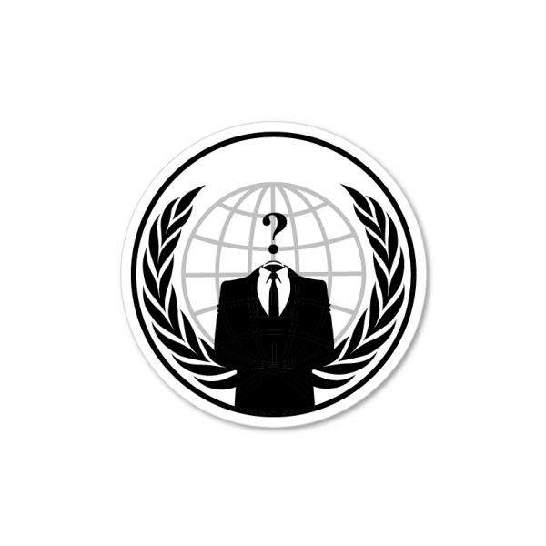 Anonymus sticker adesivo