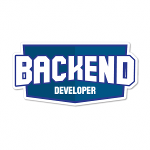 Back End sticker adesivo