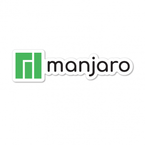 Manjaro sticker adesivo horizontal