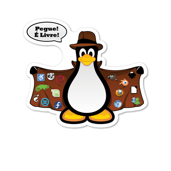 Tux Russas Sticker Adesivo