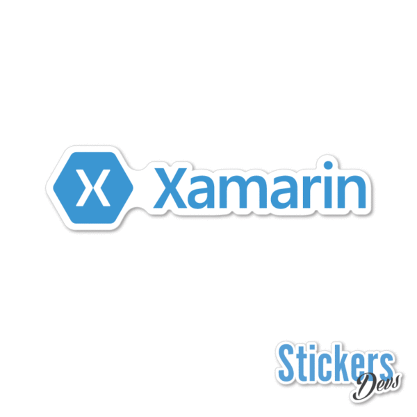 Xamarin horizontal Sticker Adesivo