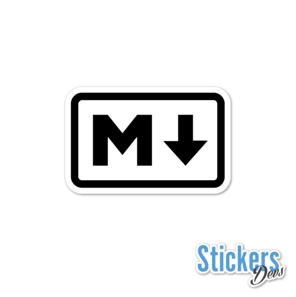 Markdown Sticker Adesivo