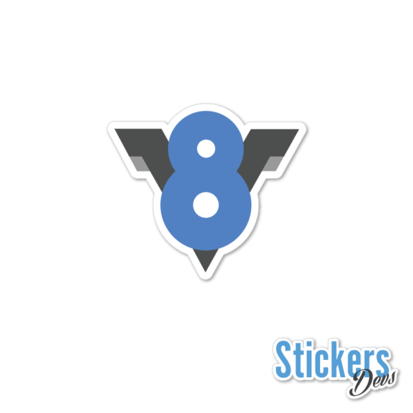 V8 JavaScript Engine Sticker Adesivo
