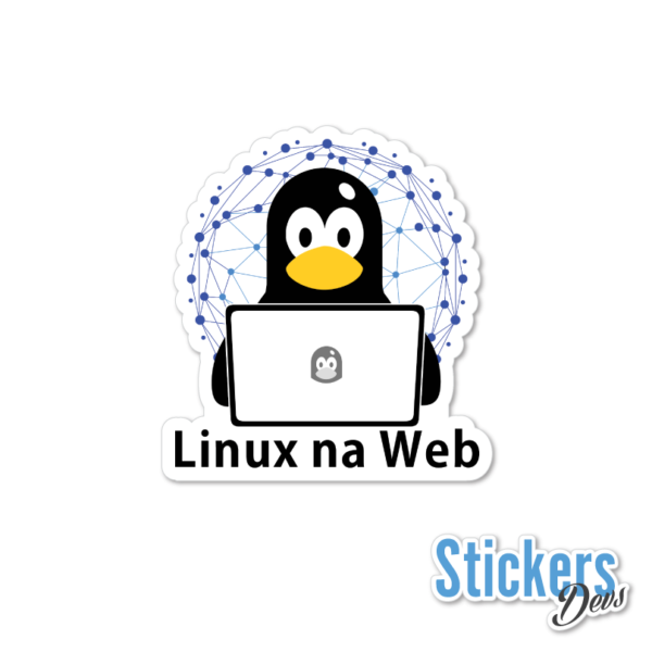 Linux na Web Sticker Adesivo