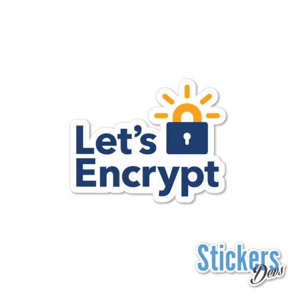Let's Encrypt Sticker Adesivo