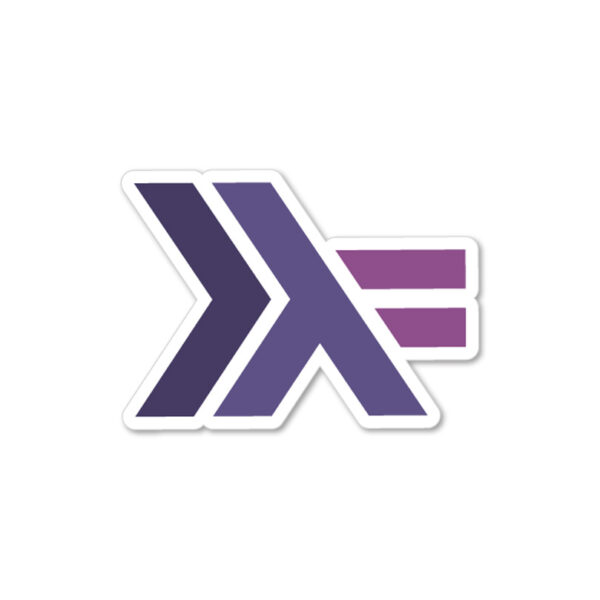 Haskell sticker adesivo