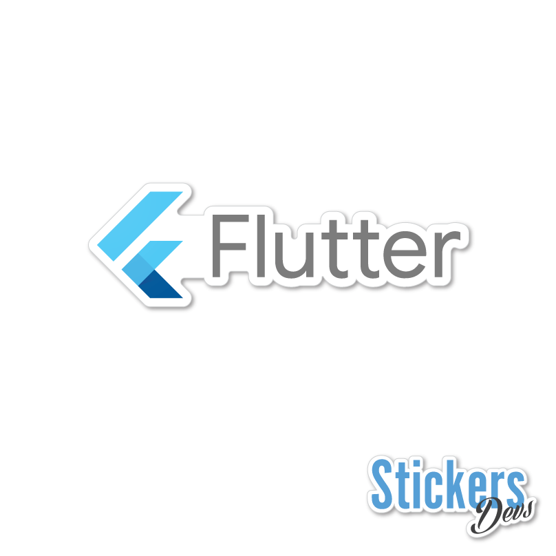 Flutter sticker adesivo - Stickers Devs
