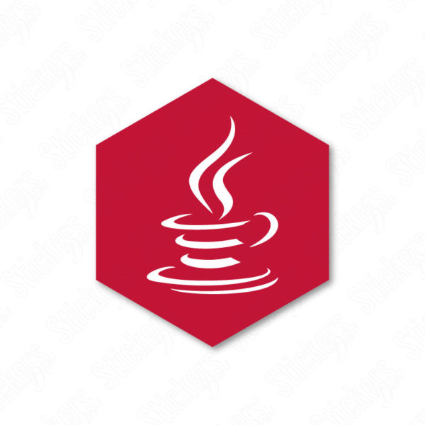 Java Hexa sticker adesivo
