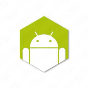 Android Hexa sticker adesivo