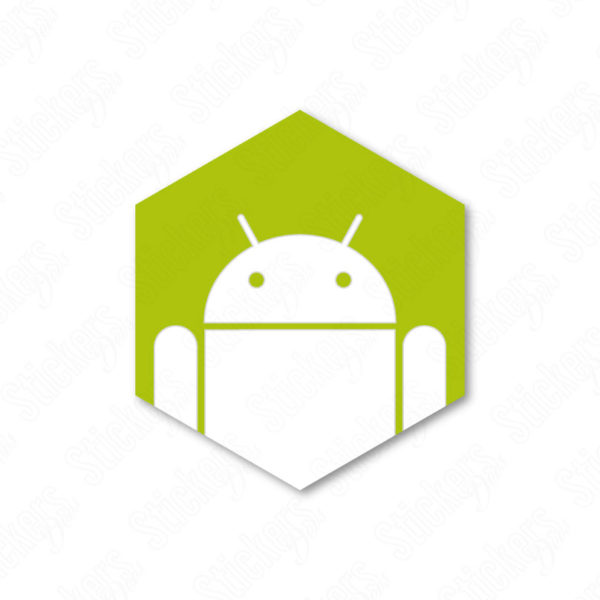 Android Hexa sticker adesivo
