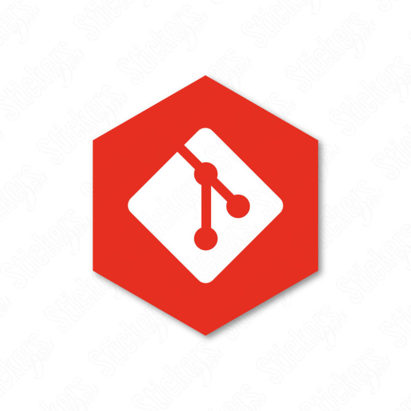 Git Hexa sticker adesivo - Stickers para Notebook de Programadores ...