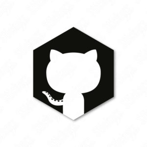 Github Octocat Hexa sticker adesivo