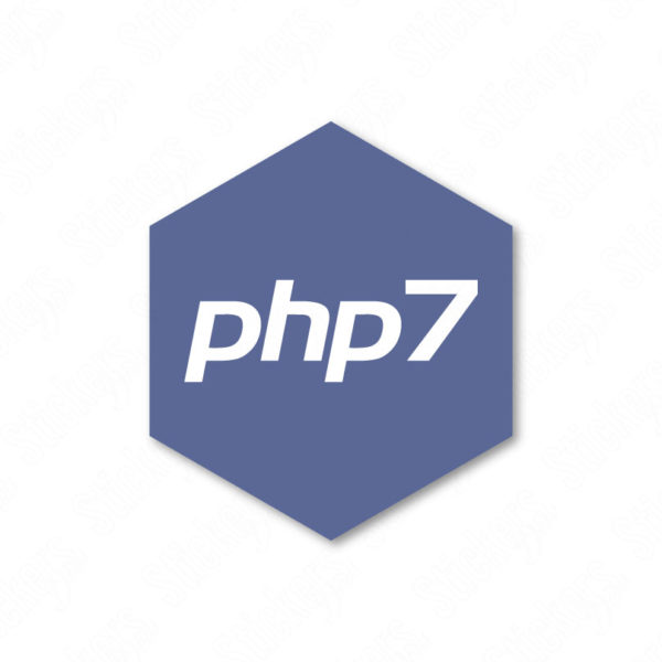 PHP7 Hexa sticker adesivo