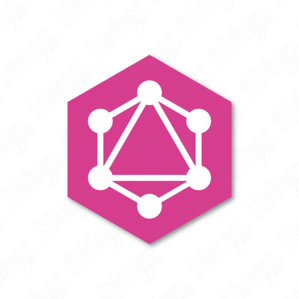 GraphQL Hexa sticker adesivo
