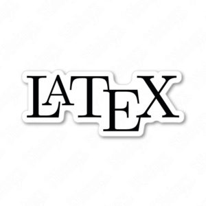 LaTeX sticker adesivo