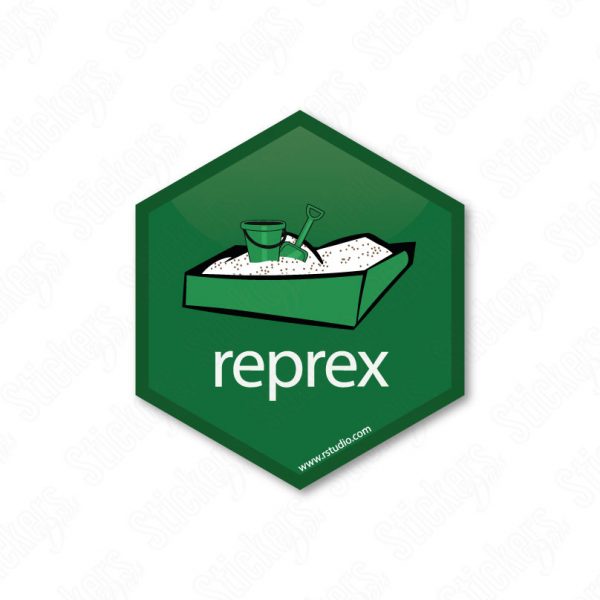 Rprex RStudio hex sticker adesivo