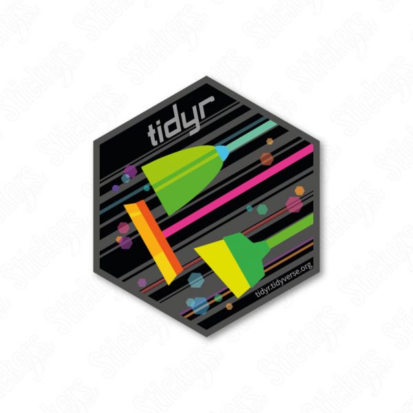 Tidyr RStudio hex sticker adesivo