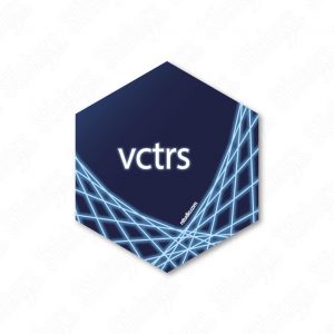 Vctrs RStudio hex sticker adesivo