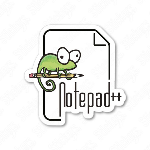 Notepad ++ sticker adesivo