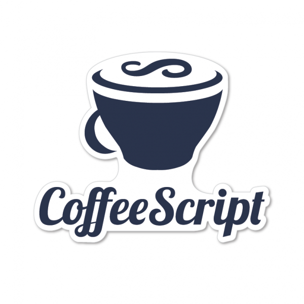 CoffeeScript Vertical adesivo sticker