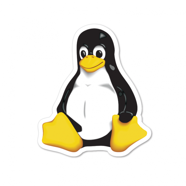 Linux Tux adesivo sticker