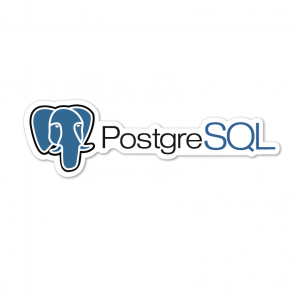 PostgreSQL Sticker Adesivo Horizontal