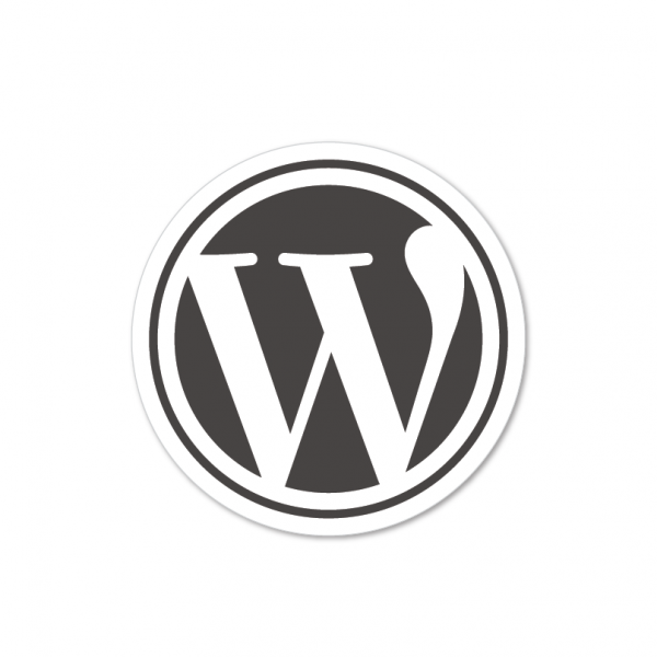 Wordpress adesivo sticker