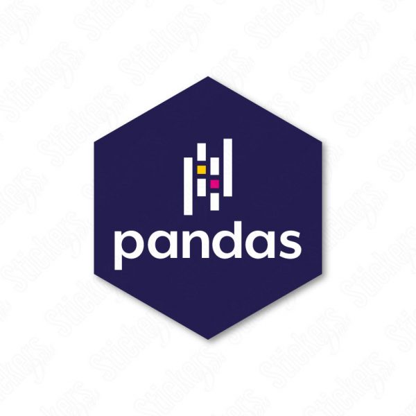 Pandas hex sticker adesivo