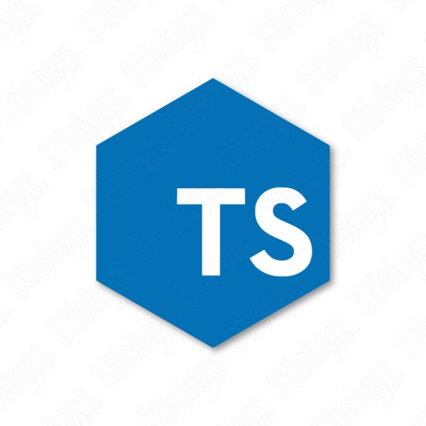 TypeScript hex sticker adesivo