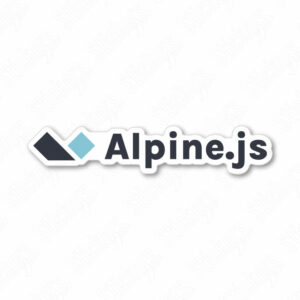 Alpine.js sticker adesivo