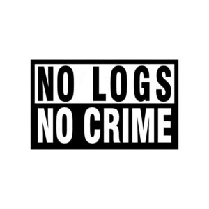 No Logs No Crime sticker adesivo