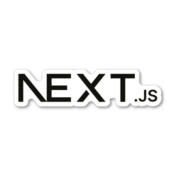 Next.js sticker adesivo