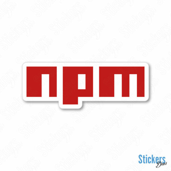 NPM sticker adesivo